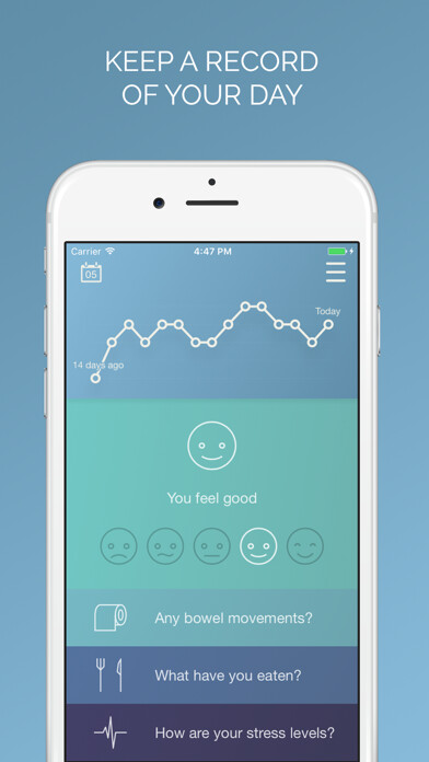 Emulate iPhone app Bowelle - The IBS tracker using MyAndroid Emulate iPhone app Bowelle - The IBS tracker using MyAndroid