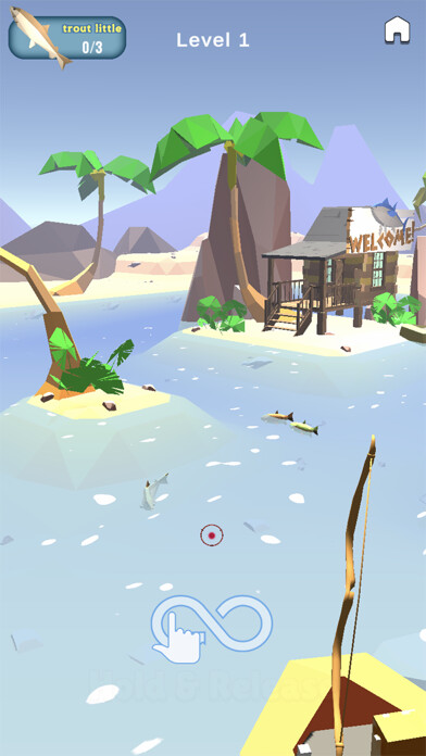 Emulate iPhone app bow fishing with rope using MyAndroid Emulate iPhone app bow fishing with rope using MyAndroid