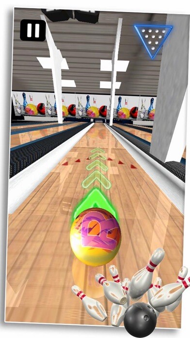Emulate iPhone app Bowling Push Pro using MyAndroid