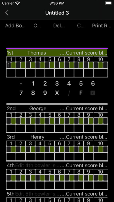 Emulate iPhone app Bowling Roster using MyAndroid Emulate iPhone app Bowling Roster using MyAndroid