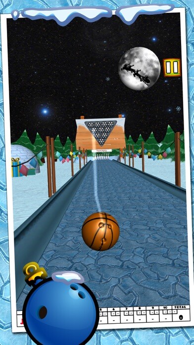 Emulate iPhone app Bowling XMas using MyAndroid