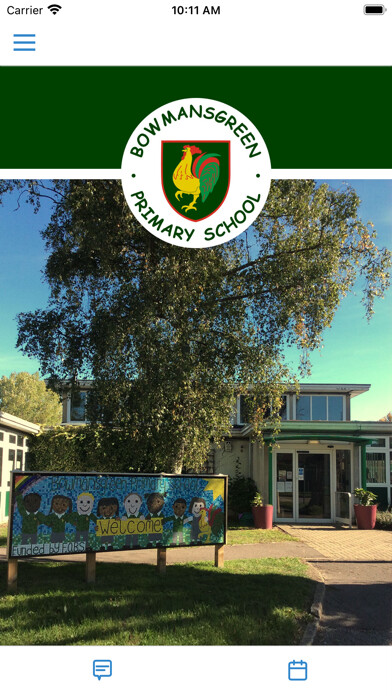Emulate iPhone app Bowmansgreen Primary School using MyAndroid