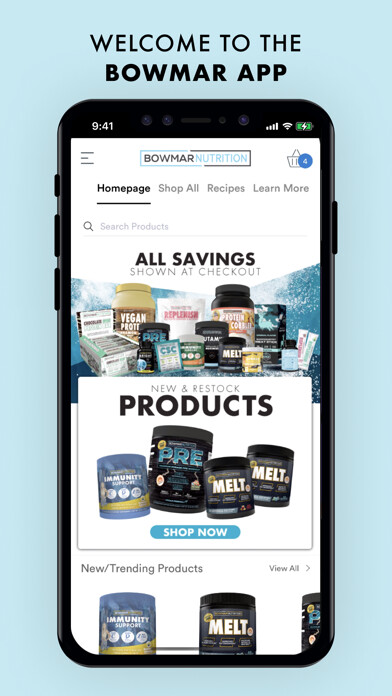 Emulate iPhone app Bowmar Nutrition using MyAndroid