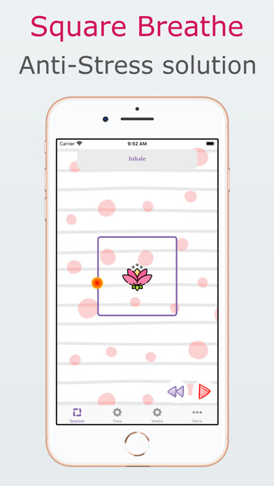 Emulate iPhone app Box breathing assistant using MyAndroid Emulate iPhone app Box breathing assistant using MyAndroid
