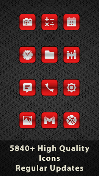 Run android online APK Boxed Red Metallic Icons from MyAndroid or emulate Boxed Red Metallic Icons using MyAndroid