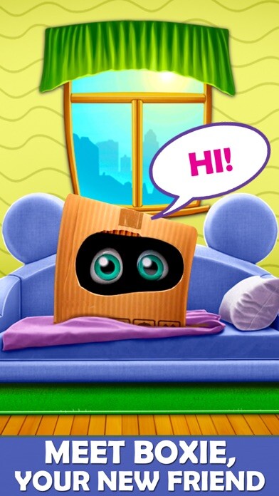 Emulate iPhone app Boxie: Virtual pet and Puzzles using MyAndroid