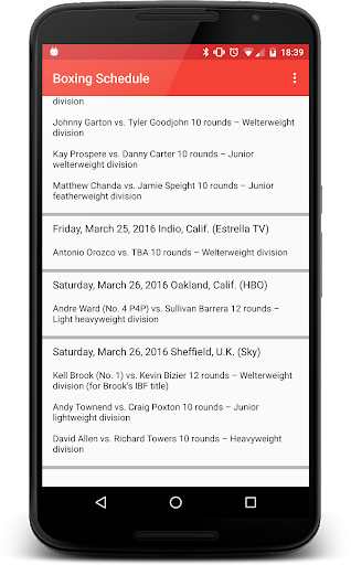 Run android online APK Boxing Fight Schedule from MyAndroid or emulate Boxing Fight Schedule using MyAndroid Run android online APK Boxing Fight Schedule from MyAndroid or emulate Boxing Fight Schedule using MyAndroid