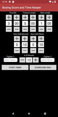 Emulate Android APK Boxing Score and Time Keeper