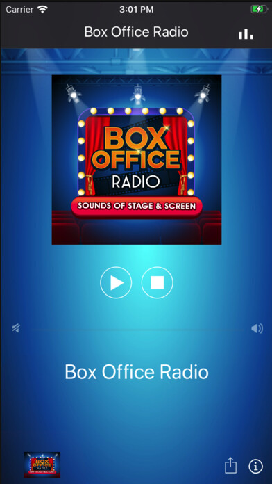 Emulate iPhone app Box Office Radio using MyAndroid