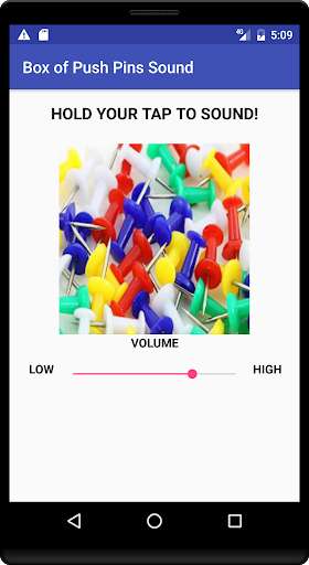 Run android online APK Box of Push Pins Sound from MyAndroid or emulate Box of Push Pins Sound using MyAndroid