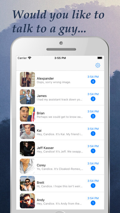 Emulate iPhone app Boyfriend Plus - Brett using MyAndroid
