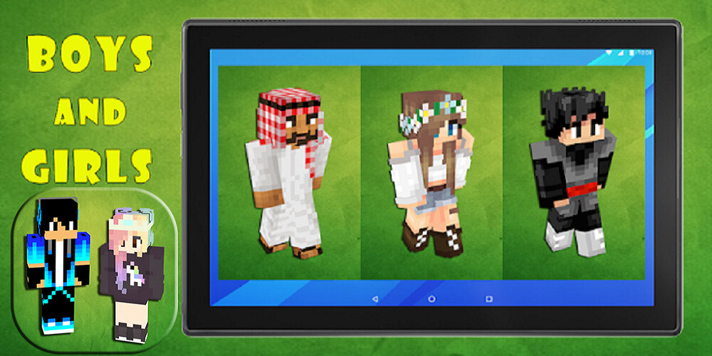 Run android online APK Boys and Girls Skins Pack from MyAndroid or emulate Boys and Girls Skins Pack using MyAndroid