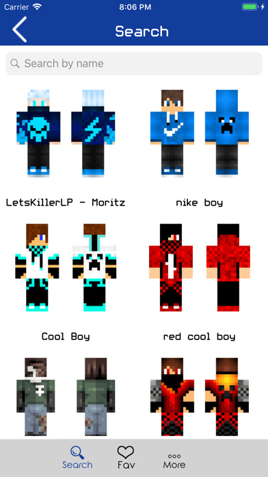 Emulate iPhone app Boy Skins for Minecraft PE ! using MyAndroid