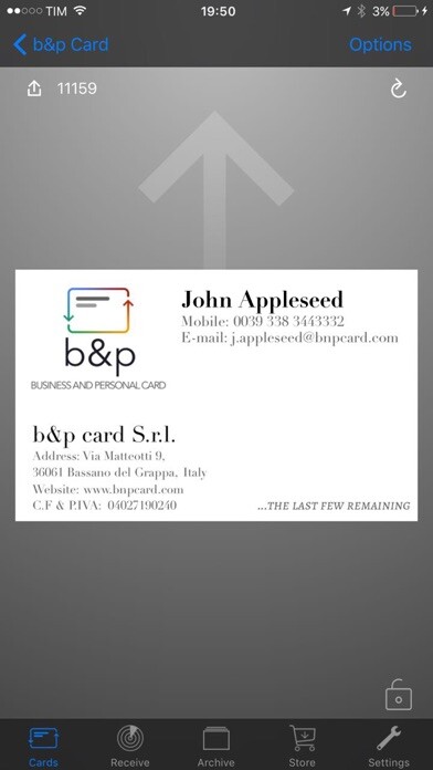 Emulate iPhone app b&p card using MyAndroid