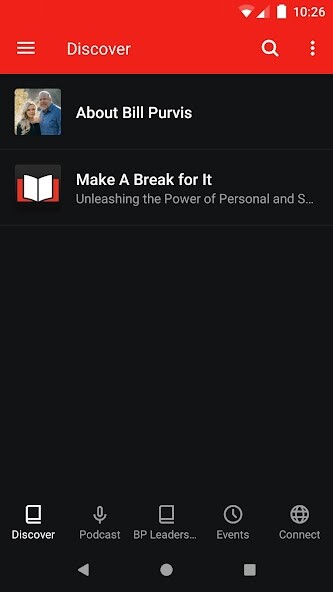 Emulate iPhone app BP Leadership using MyAndroid