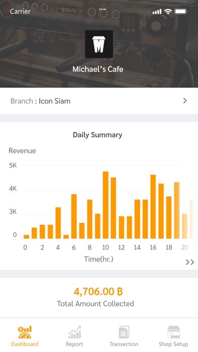 Emulate iPhone app B-POS Manager using MyAndroid