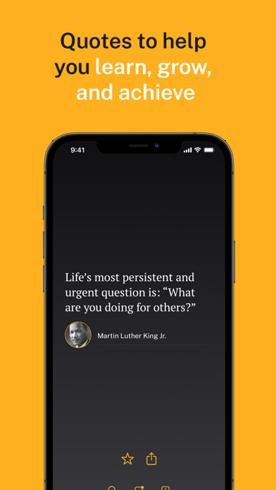 Emulate iPhone app Bquote - Inspirational Quotes using MyAndroid