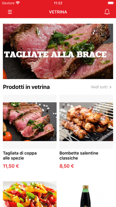 Emulate iPhone app Braceria San Nicola using MyAndroid