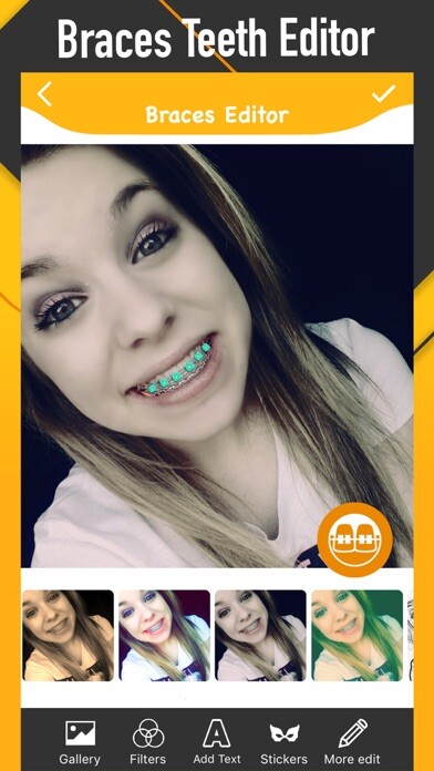 Emulate iPhone app Braces Photo Editor - Sticker using MyAndroid Emulate iPhone app Braces Photo Editor - Sticker using MyAndroid