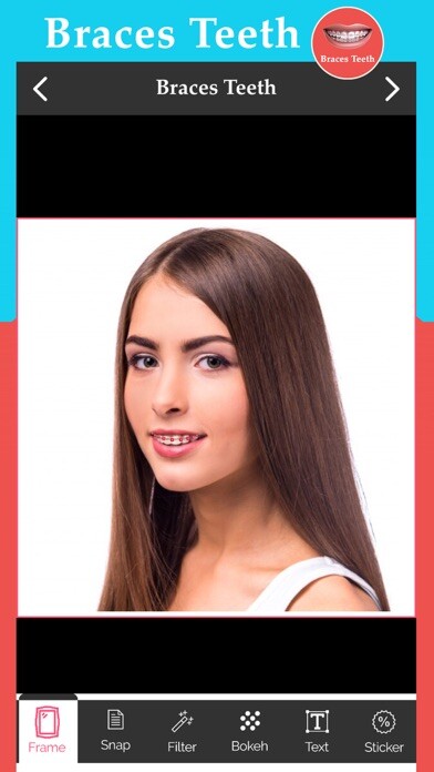 Emulate iPhone app Braces Teeth & Filter using MyAndroid