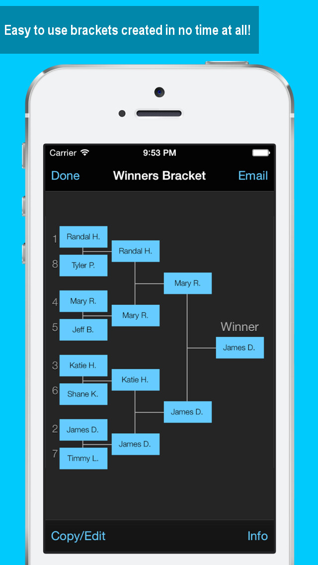 Emulate iPhone app Bracket Maker using MyAndroid Emulate iPhone app Bracket Maker using MyAndroid