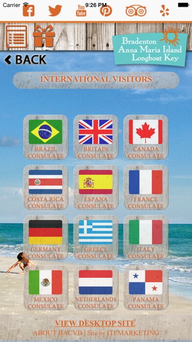 Emulate iPhone app Bradenton Area using MyAndroid