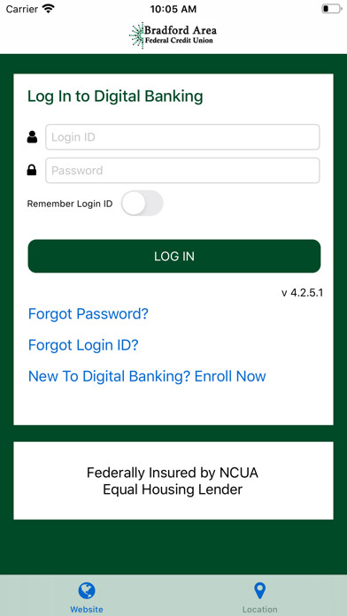 Emulate iPhone app Bradford Area FCU using MyAndroid Emulate iPhone app Bradford Area FCU using MyAndroid