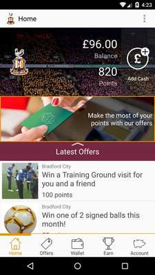 Emulate Android APK Bradford City F.C. Rewards Emulate Android APK Bradford City F.C. Rewards