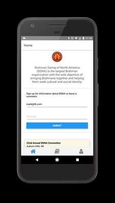 Emulate Android APK Brahman Samaj of North America (BSNA)