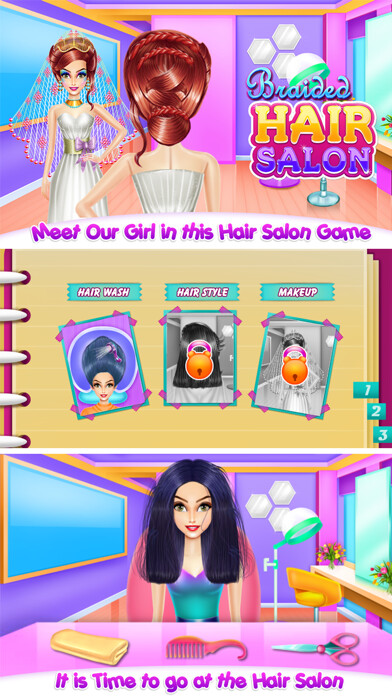 Emulate iPhone app Braided Hair Salon using MyAndroid Emulate iPhone app Braided Hair Salon using MyAndroid