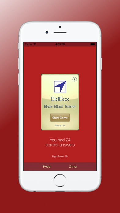 Emulate iPhone app Brain Blast Trainer using MyAndroid