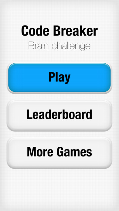 Emulate iPhone app Brain Challenge : Code Breaker using MyAndroid