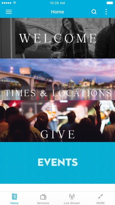 Emulate iPhone app Brainerd Baptist Church using MyAndroid