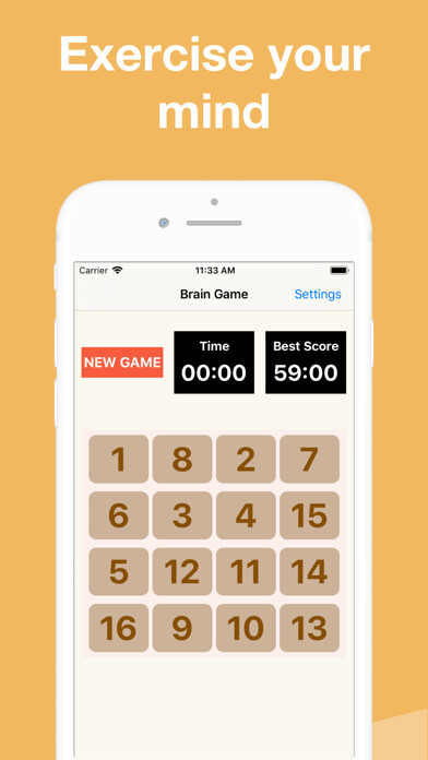 Emulate iPhone app Brain Game: 1 to 50 using MyAndroid Emulate iPhone app Brain Game: 1 to 50 using MyAndroid