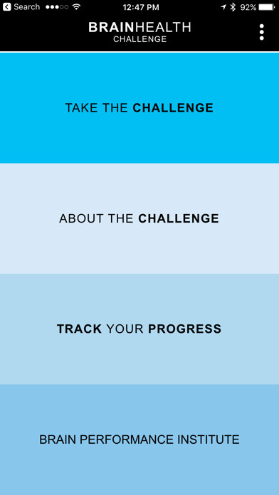 Emulate iPhone app Brain Performance Challenge using MyAndroid