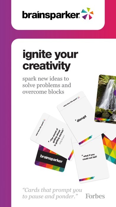 Emulate iPhone app Brainsparker Creativity Coach using MyAndroid