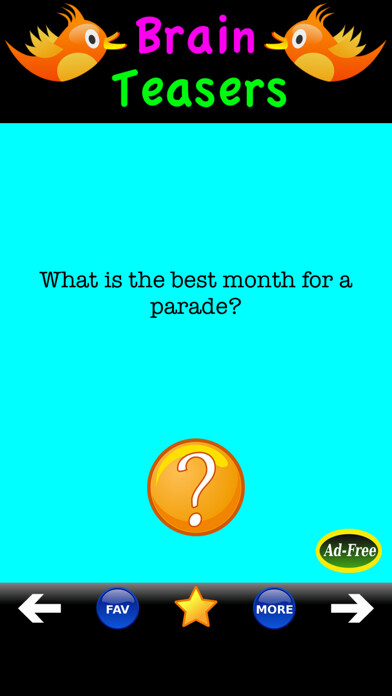Emulate iPhone app Brain Teasers Fun Games Trivia using MyAndroid