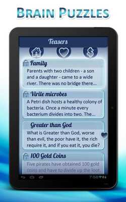 Emulate Android APK Brain Teasers, Logic, Riddles Emulate Android APK Brain Teasers, Logic, Riddles