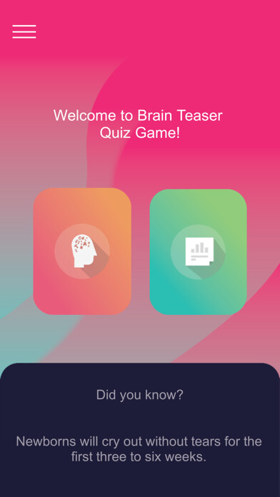 Emulate iPhone app Brain Teaser: Trivia Quiz Game using MyAndroid