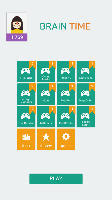 Emulate iPhone app Brain Time - Brain Game using MyAndroid