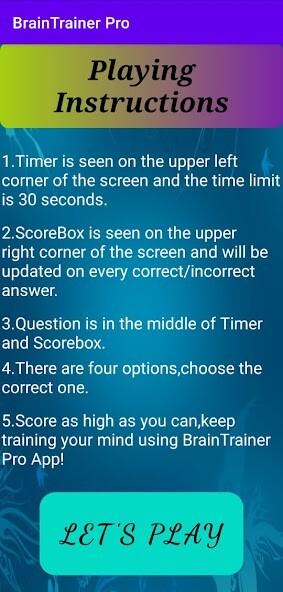 Run android online APK Brain Trainer Pro from MyAndroid or emulate Brain Trainer Pro using MyAndroid
