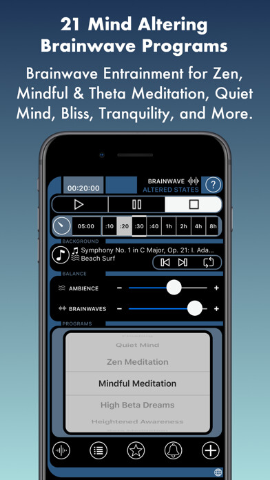 Emulate iPhone app BrainWave: Altered States ™ using MyAndroid