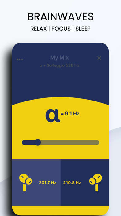 Emulate iPhone app Brainwave - Relax,Sleep,Focus using MyAndroid