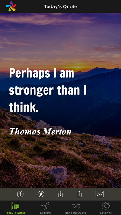 Emulate iPhone app BrainyQuote - Famous Quotes using MyAndroid