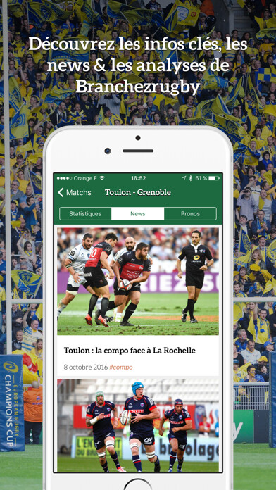 Emulate iPhone app Branchez Rugby - Stats & News using MyAndroid Emulate iPhone app Branchez Rugby - Stats & News using MyAndroid