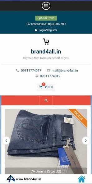 Run android online APK brand4all from MyAndroid or emulate brand4all using MyAndroid