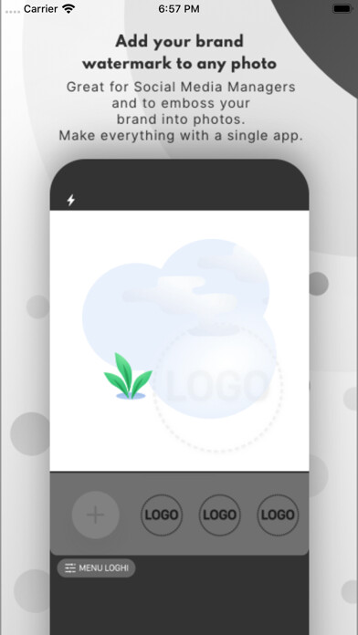 Emulate iPhone app BrandizeCam - Add Copyright using MyAndroid