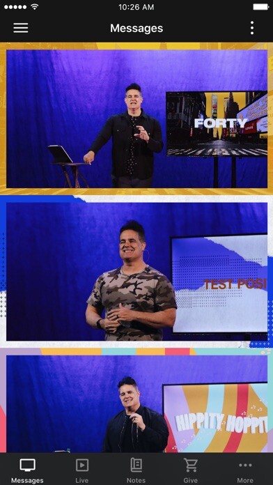 Emulate iPhone app Brand New Church using MyAndroid