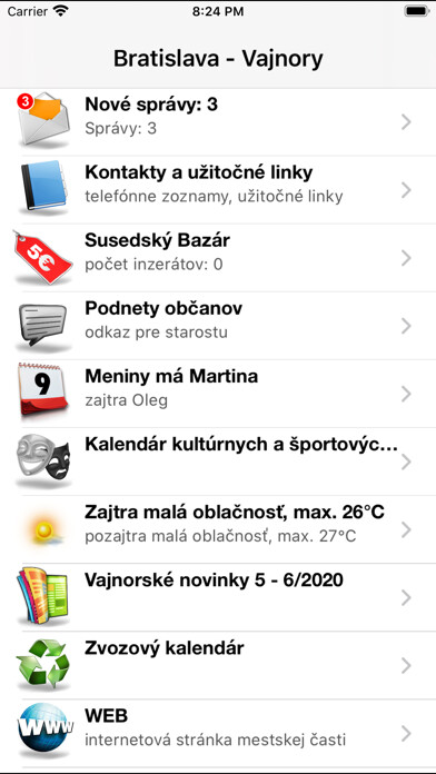 Emulate iPhone app Bratislava - Vajnory using MyAndroid Emulate iPhone app Bratislava - Vajnory using MyAndroid