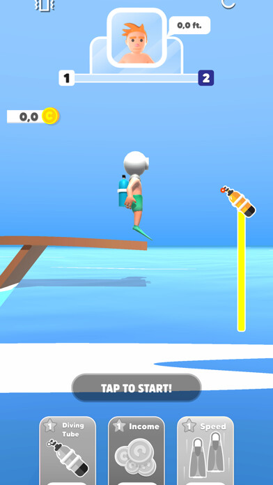 Emulate iPhone app Brave Diver using MyAndroid